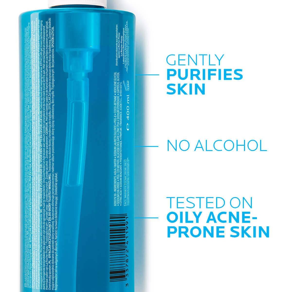 La Roche Posay Produktsida Tendens till akne Effaclar Cleansing Foaming Gel 400ml 3