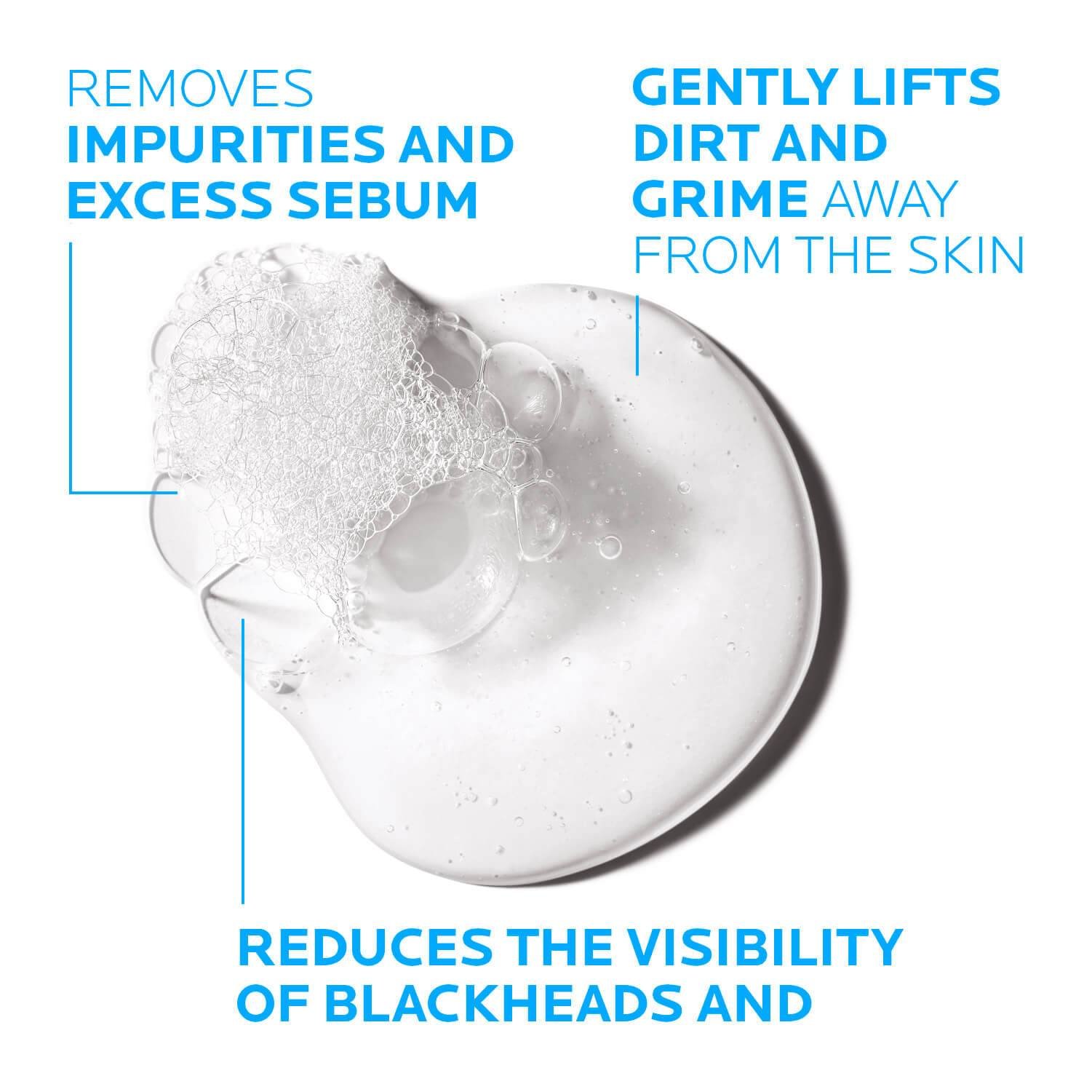 Larocheposay Produktsida Tendens till akne Effaclar Cleansing Foaming gel Texture